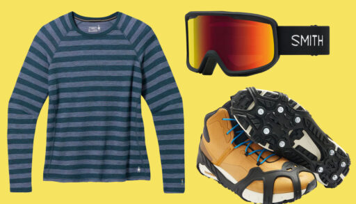 winter gear cleats base layer goggles